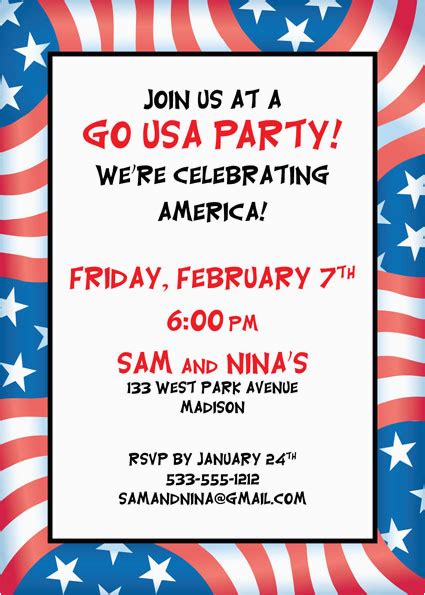 Patriotic Party Invitation Idea for Kids 7