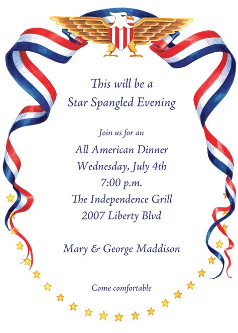 Patriotic Party Invitation Template for Free 9