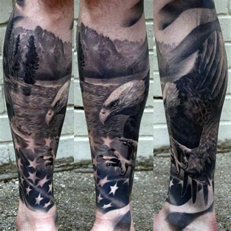 Patriotic tattoo ideas for leg