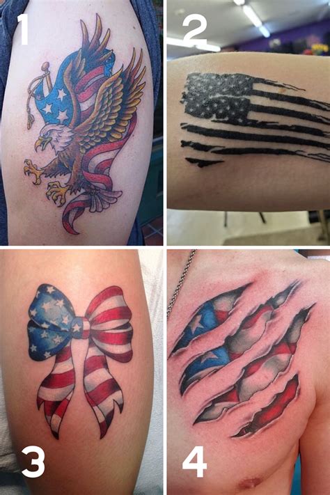 Patriotic tattoo symbols