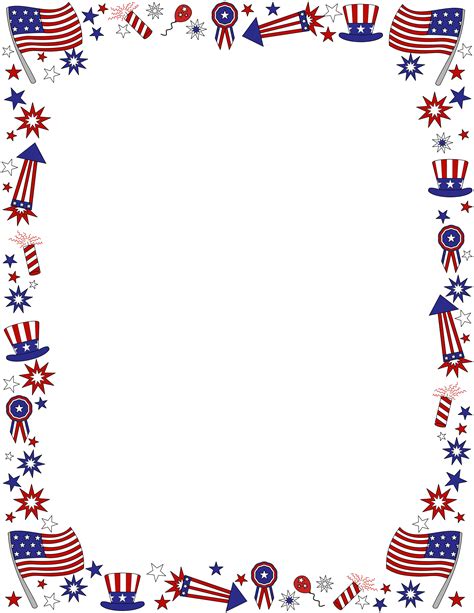 Patriotic Templates for Fourth of July