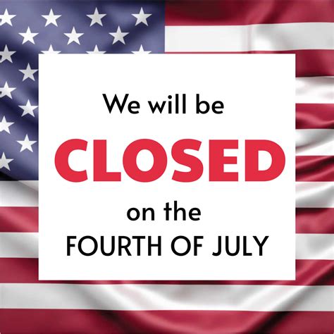 Patriotic Themed Closed Sign