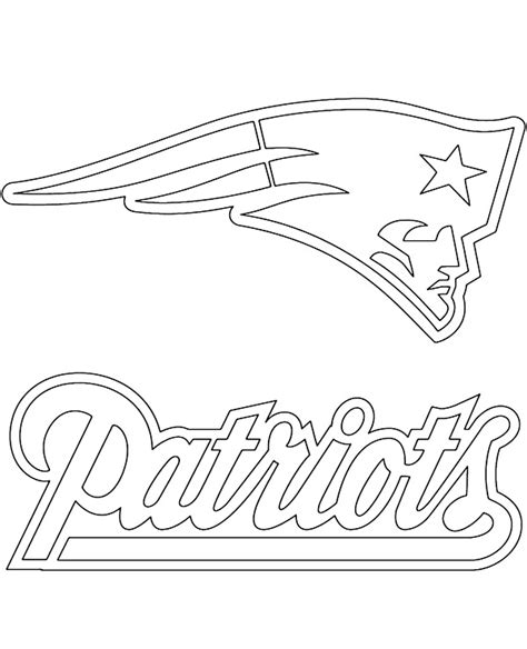 Patriots Logo Coloring Page