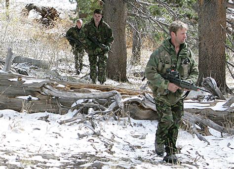 Marines and their patrol dogs on a mission