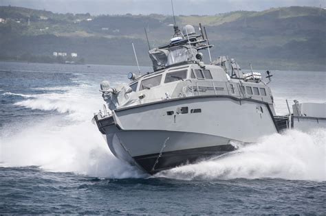 US Navy patrol boat on patrol during WW2