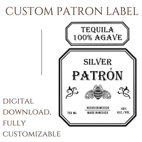 Free Printable Patron Label Template