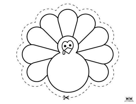 Turkey Template with patterned paper