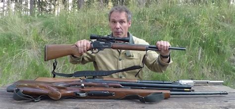 Paul Harrell with various firearms