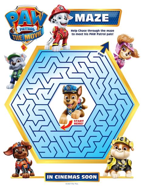 Paw Patrol activity sheets