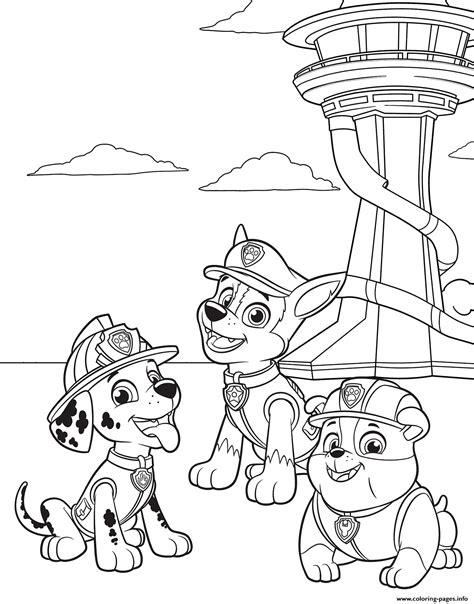 Paw Patrol Adventure Bay coloring pages