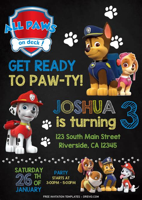 Paw Patrol Birthday Invitation Ideas