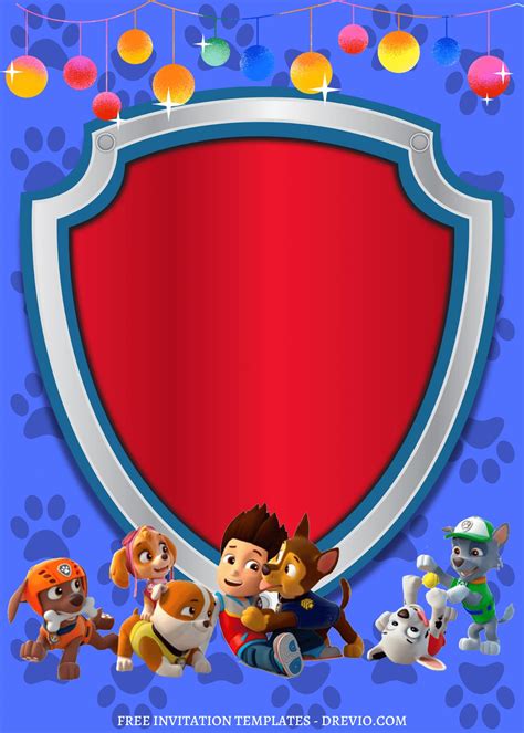 Paw Patrol Birthday Invitation Template 10