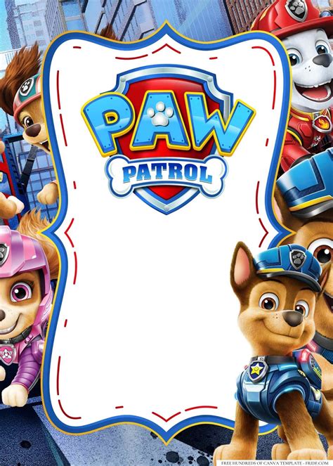 Paw Patrol Birthday Template 5