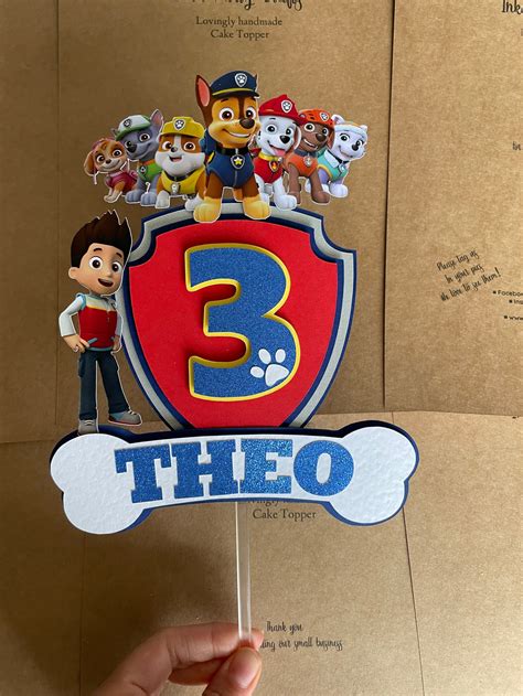 Paw Patrol Cake Topper Designs