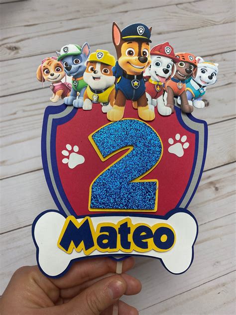 Paw Patrol Cake Topper Idea