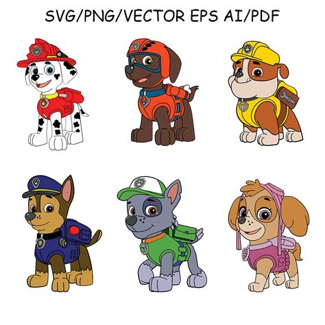 Paw Patrol character printables