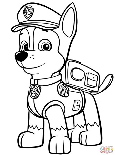 Chase coloring page