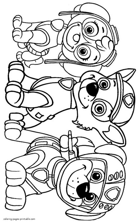 PAW Patrol Coloring Pages for Free