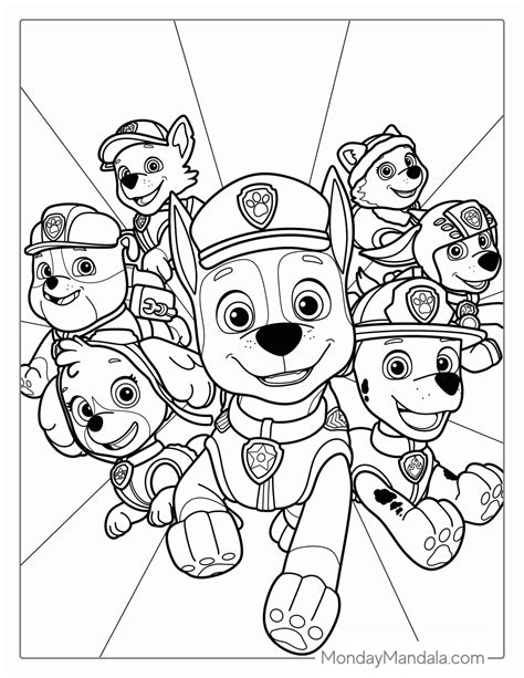 Paw Patrol Coloring Pages PDF