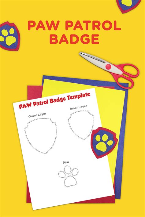 Paw Patrol Printable Badges Templates