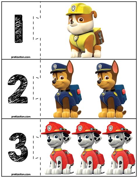 Paw Patrol printables for education