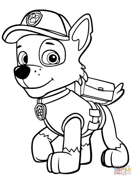 Paw Patrol Rocky coloring pages