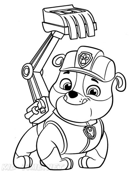 Rubble coloring page