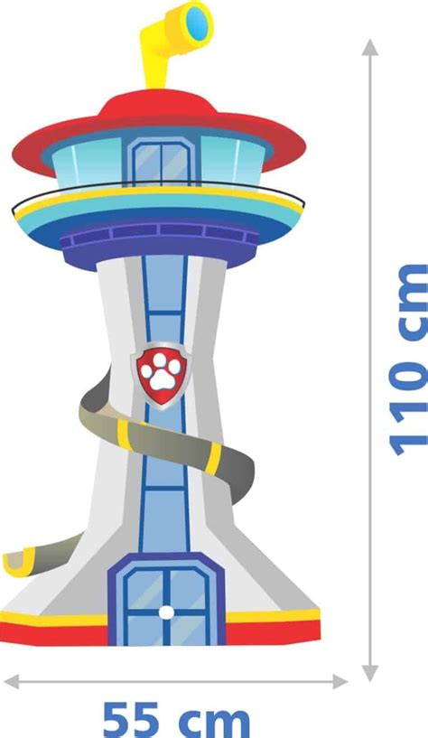 Paw Patrol Tower Printable Template