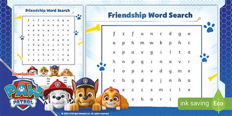 Paw Patrol word search