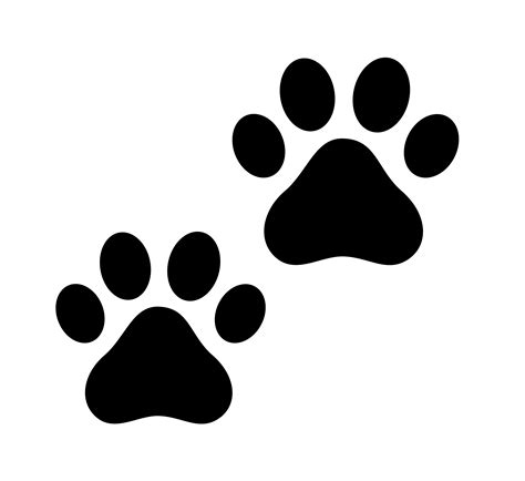 Paw print stencil 2