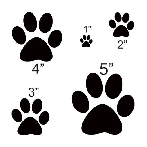 Paw print stencil gallery 1