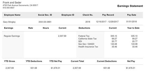 Pay Stub Review and Update