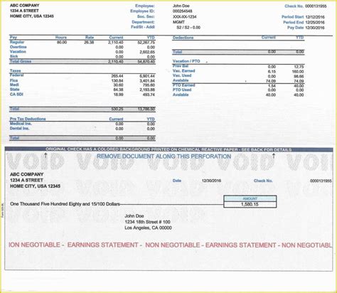 Paylocity Pay Stub Template Examples