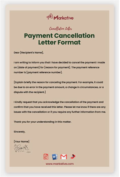 Payment and Cancellation Terms