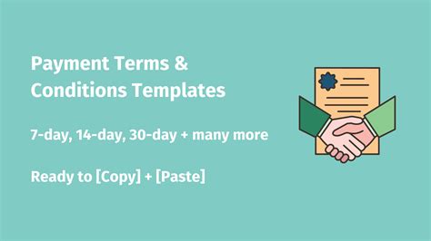 Payment Terms and Conditions Template Example