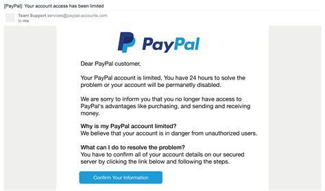 PayPal phishing