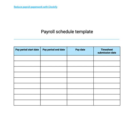 Payroll Calendar Template Example 3