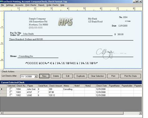 Payroll Check Template by Vertex42