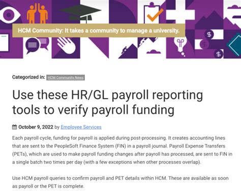 Payroll Reporting Tools