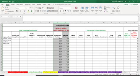 Payroll Template for Excel