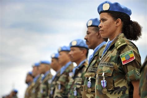 Troops involved in peacekeeping