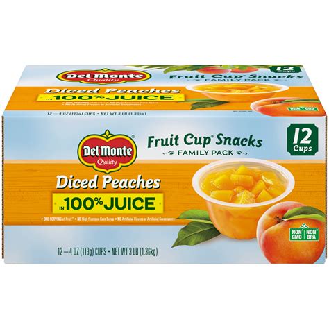 Peach Fruit Cup Snack