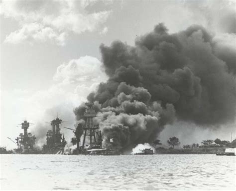 The destruction caused by the attack on Pearl Harbor