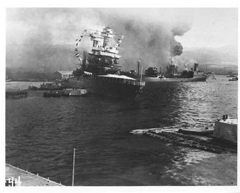 The USS California, which sank during the attack