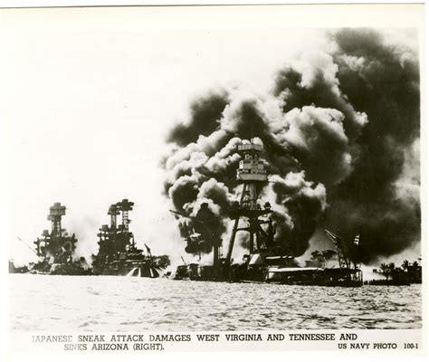 The USS Tennessee, which was damaged during the attack