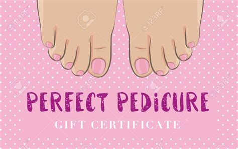 Pedicure Gift Certificate Template Word