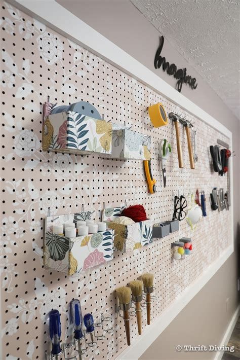 Pegboard organization ideas