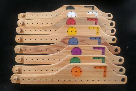 Pegs and Jokers board template made of wood