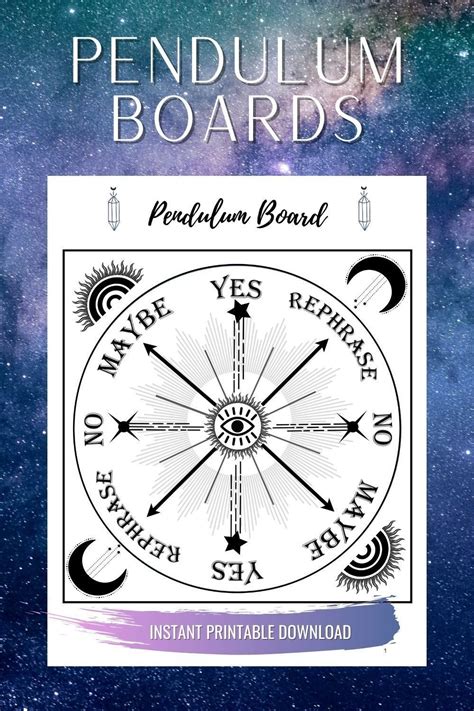 Pendulum Board Printable