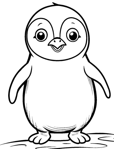 Penguin Coloring Page 10